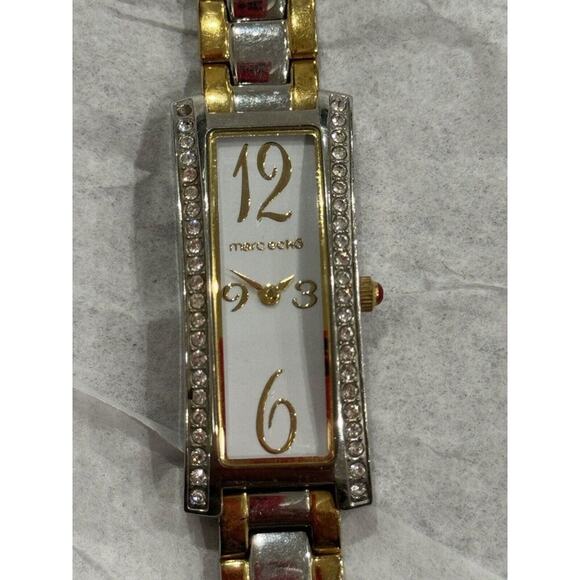 MARC ECKO Lady's Bracelet Gold/Silver Watch Crystals Quartz - Picture 1 of 6